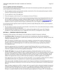 Instructions for Form F-10119 Temporary Enrollment for Family Planning Only Services - Wisconsin, Page 6