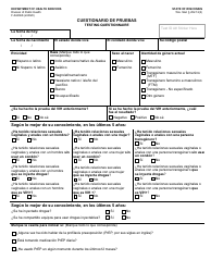 Document preview: Formulario F-02436 Cuestionario De Pruebas - Wisconsin (Spanish)