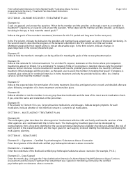 Instructions for Form F-00212 Prior Authorization Intensive in-Home Mental Health/Substance Abuse Services Assessment and Recovery/Treatment Plan Attachment - Wisconsin, Page 3