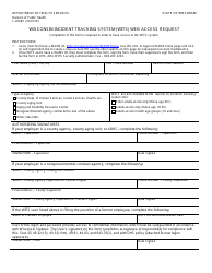 Document preview: Form F-20483 Wisconsin Incident Tracking System (Wits) Web Access Request - Wisconsin