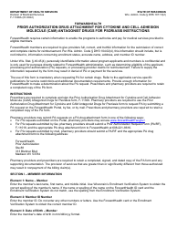 Document preview: Instructions for Form F-11306 Prior Authorization Drug Attachment for Cytokine and Cell Adhesion Molecule (Cam) Antagonist Drugs for Psoriasis - Wisconsin