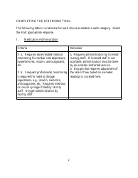 Instructions for Form ALF102 Functional Screening for Assisted Living Facilities - Wyoming, Page 2