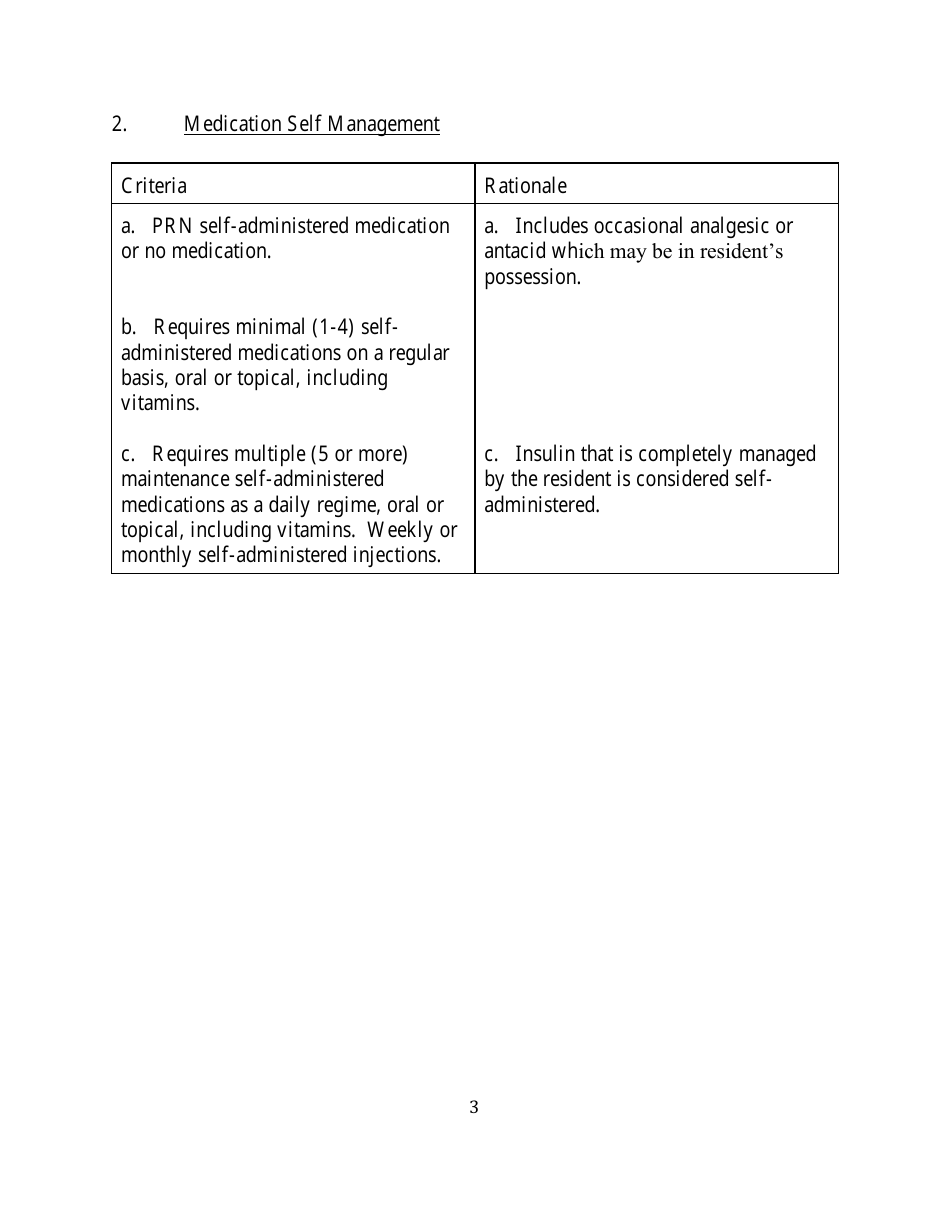 Instructions for Form ALF102 Functional Screening for Assisted Living Facilities - Wyoming, Page 3