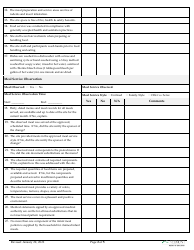 Child &amp; Adult Care Food Program (CACFP) Site Review Form - Vermont, Page 2