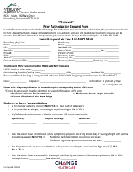 Dupixent Prior Authorization Request Form - Vermont