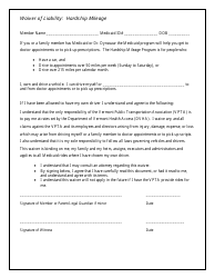 Hardship Mileage Waiver Form - Vermont, Page 2