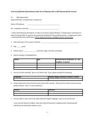 Informational Letter Where Employee Is Not Represented by Counsel - Virginia