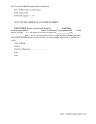 VWC Form SI21-B Irrevocable Letter of Credit - Virginia, Page 5