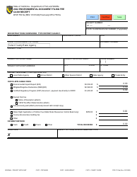 Document preview: Form DFW753.5A Environmental Document Filing Fee Cash Receipt - California