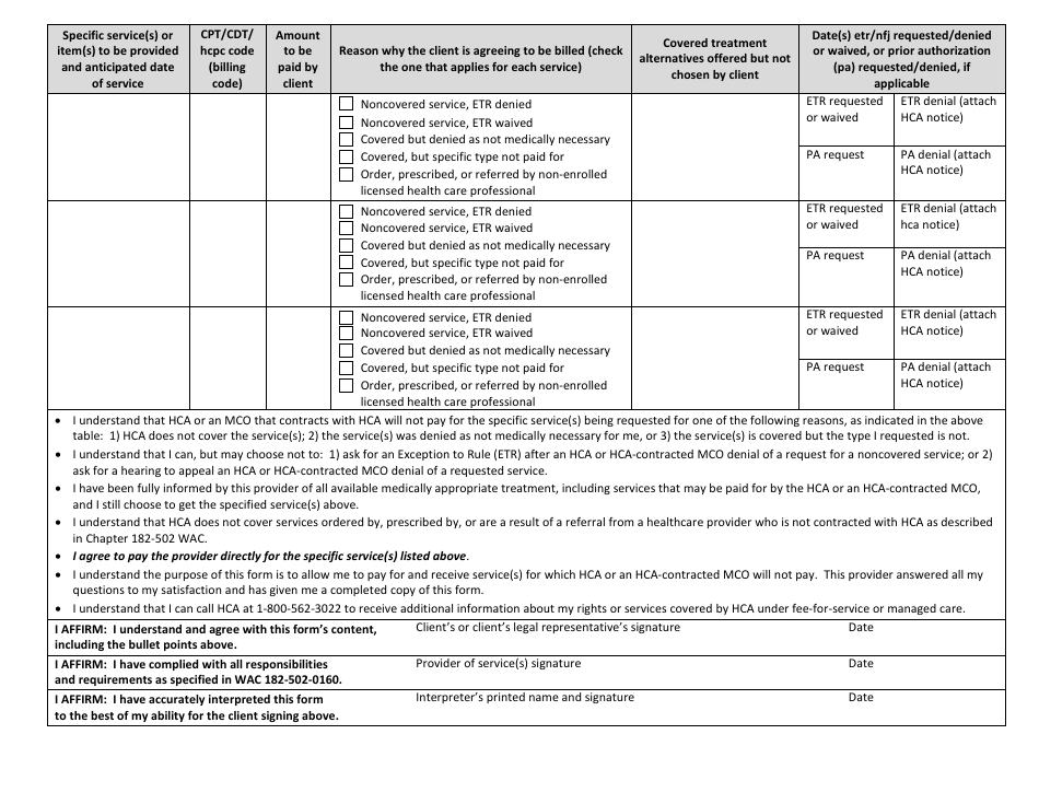 Agreement To Pay For Healthcare Services