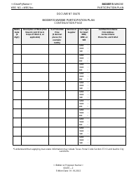 Form 00470 Bidder&#039;s Mwsbe Participation Plan - City of Houston, Texas, Page 2