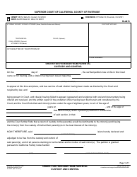 Document preview: Form RI-A815 Order for Freedom From Parental Custody and Control - County of Riverside, California