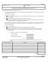 Form RI-PR069 Riverside County Mandatory Attachment to Form De-111 - County of Riverside, California
