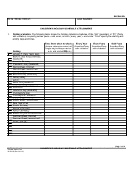 Document preview: Form RI-PR013D Children's Holiday Schedule Attachment - County of Riverside, California