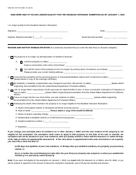 Form BOE-261-GNT Disabled Veterans&#039; Exemption Change of Eligibility Report - County of Riverside, California, Page 2
