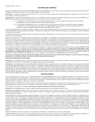 Formulario BOE-266 Reclamo Para La Exencion De Impuestos Prediales De Los Propietarios De Casas - County of Riverside, California (Spanish), Page 2