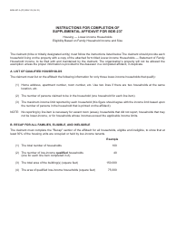 Form BOE-237-A Supplemental Affidavit for Boe-237 Housing - Lower-Income Households Eligibility Based on Family Household Income (Yearly Filing) - County of Riverside, California, Page 3