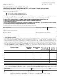 Form BOE-267-L3 Welfare Exemption Supplemental Affidavit, Households Exceeding Low-Income Limits - &quot;over-Income&quot; Tenant Data (140% Ami) - County of Riverside, California