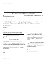 Document preview: Form ACR1003 Restrictive Covenant Modification (Affordable Housing Development Restrictive Covenant Modification) - County of Riverside, California