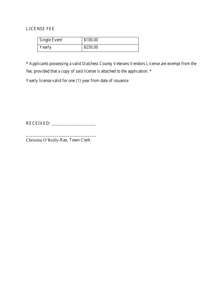 Vendor License - Town of LaGrange, New York, Page 4