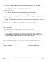 Form FL/E/FR-411 Declaration of Private Child Custody Recommending Counselor Regarding Qualifications - County of Sacramento, California, Page 2