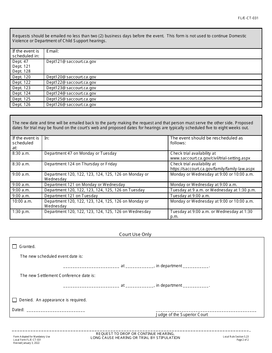 Form Fle Ct 031 Fill Out Sign Online And Download Fillable Pdf County Of Sacramento 6480