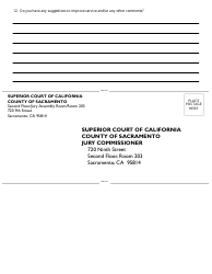 Jury Service Evaluation - County of Sacramento, California, Page 2