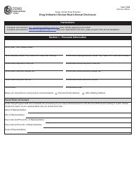 Document preview: Form 1349 Drug Utilization Review Board Annual Disclosure - Texas