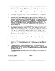 Sacramento Marina Slip License Agreement - City of Sacramento, California, Page 2