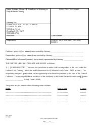 Form CV0220 Family Law Stipulation and Order - County of Yolo, California