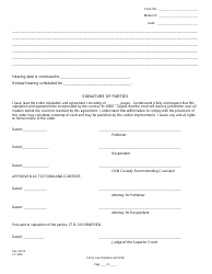 Form CV0220 Family Law Stipulation and Order - County of Yolo, California, Page 3