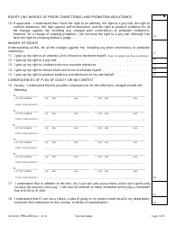 Form PRU-200 Misdemeanor Advisement of Rights, Waiver, and Plea Form - County of Yolo, California, Page 2