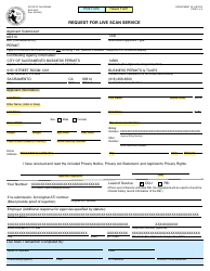 Document preview: Form BCIA8016 Request for Live Scan Service - City of Sacramento, California