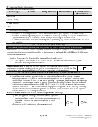 Non-exclusive Commercial Solid Waste Collection Franchise Application - City of Sacramento, California, Page 3