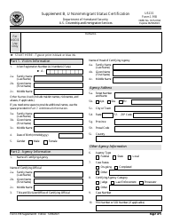 USCIS Form I-918 Supplement B U Nonimmigrant Status Certification