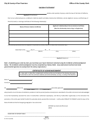 Form SF VS111 Application for Certified Copy of Death Record - City and County of San Francisco, California, Page 3