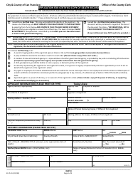 Form SF VS112 Application for Certified Copy of Death Record - City and County of San Francisco, California, Page 2