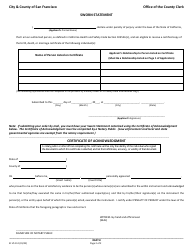 Form SF VS112 Application for Certified Copy of Death Record - City and County of San Francisco, California, Page 3