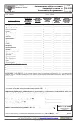 Form DS-2123 Determination of Unreasonable Hardship Exception to Accessibility Requirements - City of San Diego, California