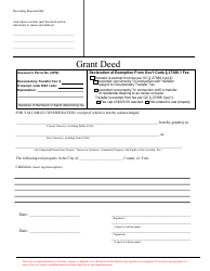 Document preview: Grant Deed - Yolo County, California