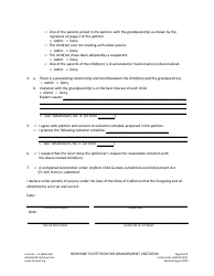 Form 13-19824-360 Response to Petition for Grandparent Visitation - County of San Bernardino, California, Page 2