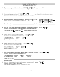 Family Court Services Questionnaire Procedures and Policies - County of San Bernardino, California (English/Spanish), Page 12