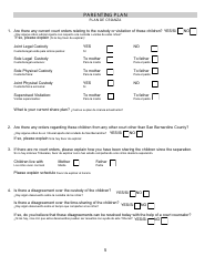Family Court Services Questionnaire Procedures and Policies - County of San Bernardino, California (English/Spanish), Page 13