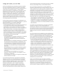 Family Court Services Questionnaire Procedures and Policies - County of San Bernardino, California (English/Spanish), Page 6