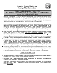 Family Court Services Questionnaire Procedures and Policies - County of San Bernardino, California (English/Spanish), Page 8