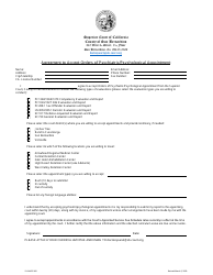 Document preview: Agreement to Accept Orders of Psychiatric/Psychological Appointment - County of San Bernardino, California