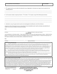Form SUPADOPT-051 Petition for Authorization to Inspect Adoption and Birth Record Information and to Obtain Copies - County of Santa Cruz, California, Page 2