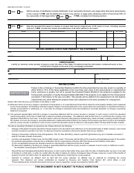 Form BOE-502-D Change in Ownership Statement - Death of Real Property Owner - County of Santa Cruz, California, Page 2