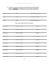 Section 5 Traffic Calming Request Form - City of Manteca, California, Page 2