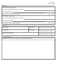 Form 5535-NFA Reciprocity Licensure Questionnaire - Texas, Page 2